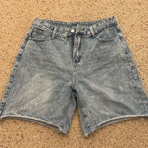 Mid-length Jean Shorts